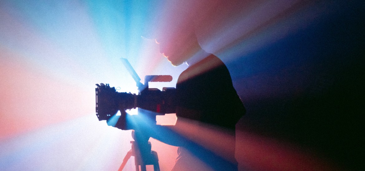 Filmmaking in a hazy glow.