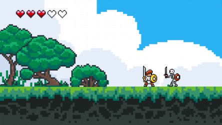 A Zelda-like video game.