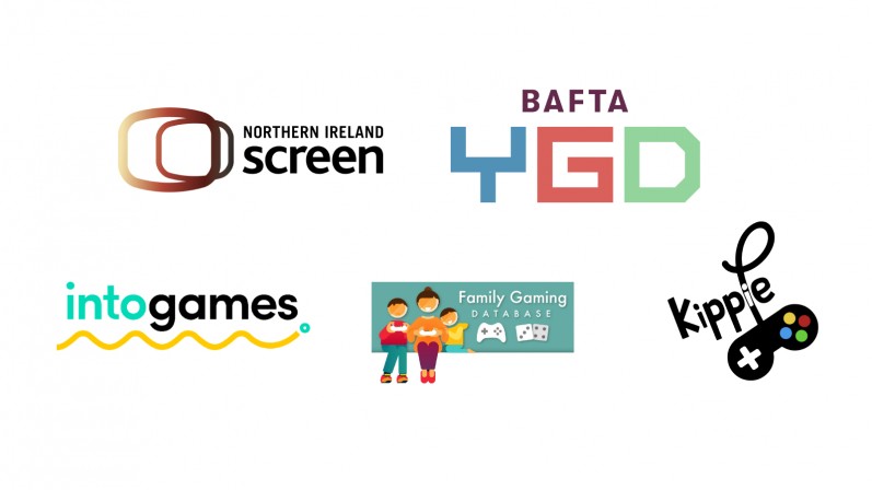 Logos of Into Film's various game-related partners.