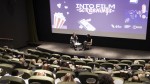 Director Molly Manning Walker holds a Q&A after a screening.
