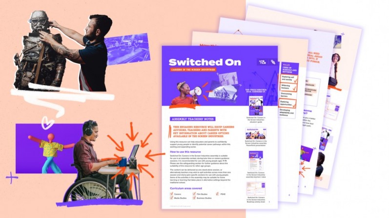 Switched On: Screen Industry Careers resource header