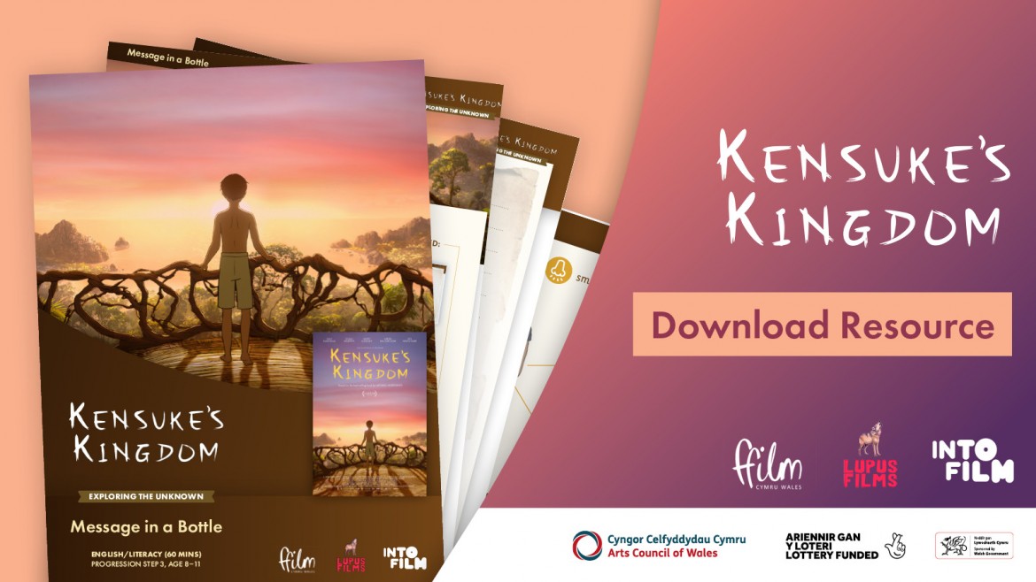 Kensuke's Kingdom resource with funder logos