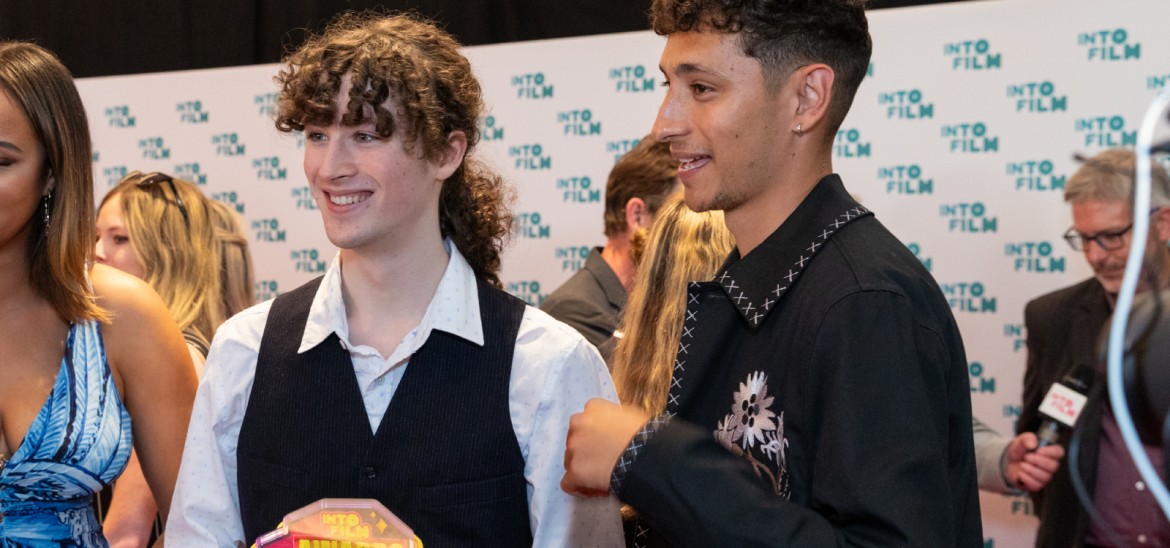 Ones to Watch winner Ben Mullan with actor Jayden Revri