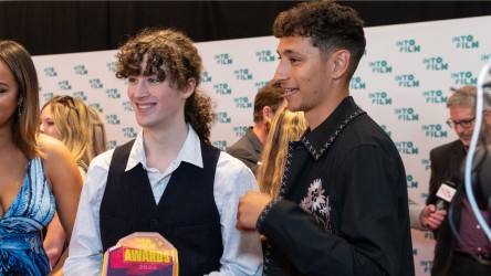 Ones to Watch winner Ben Mullan with actor Jayden Revri