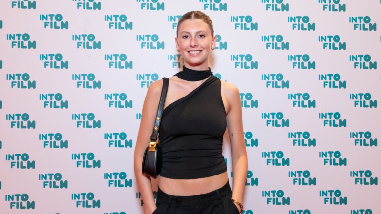 Best Doumentary winner Safina, aged 17, at the Into Film Awards 2024