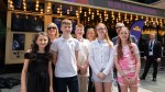 Audience Choice winners from St Colmcille's High School outside.