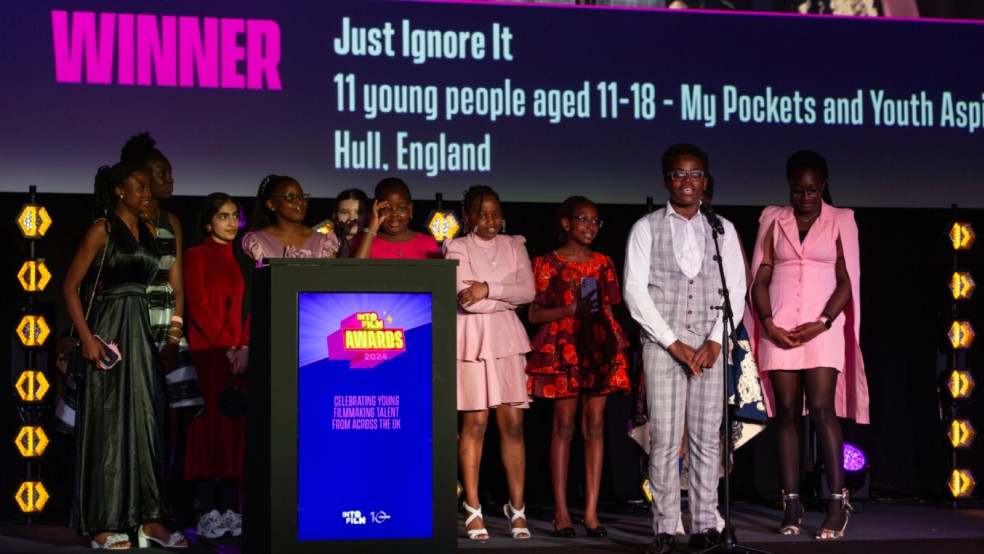 Time for Action winners from My Pockets and Youth Aspire Connect on stage