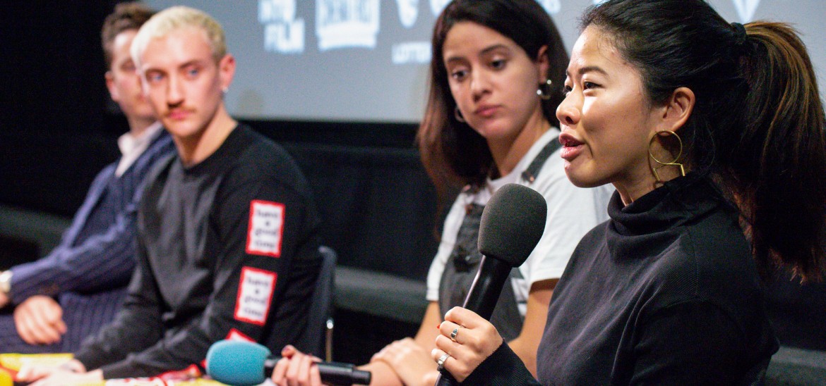 Speakers at an Into Film Festival event at Barbican