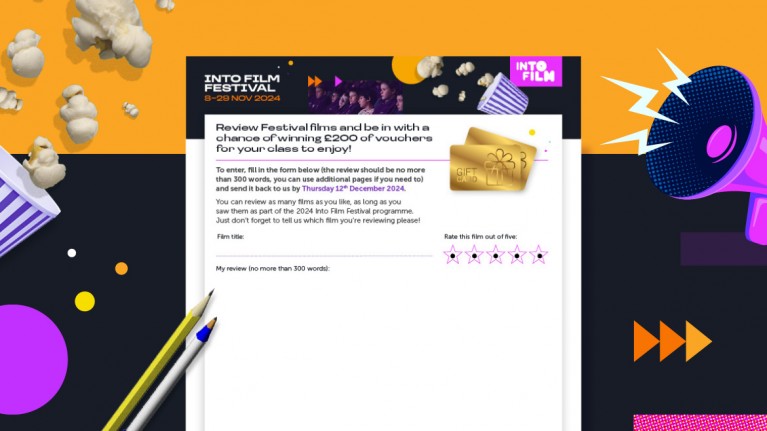 Into Film Festival 2024 - Review Writing Competition entry form