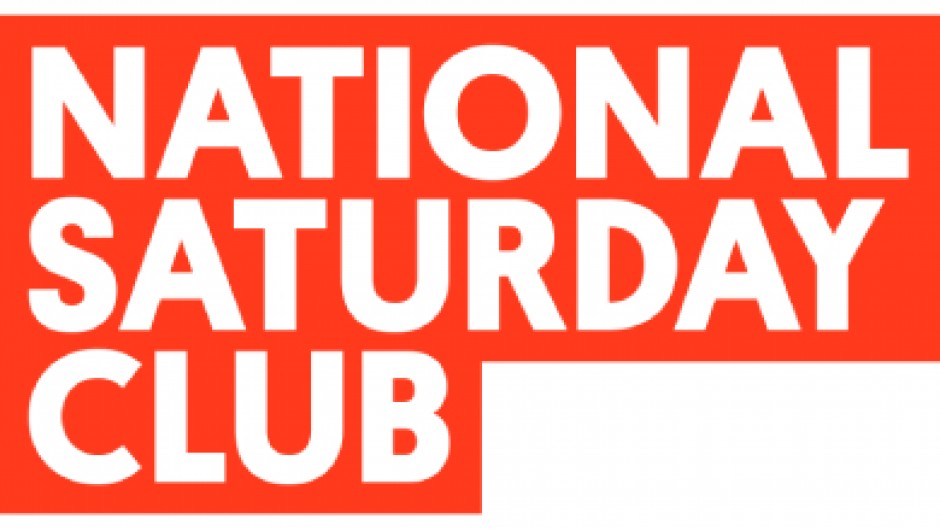 National Saturday Club logo (Red and white)