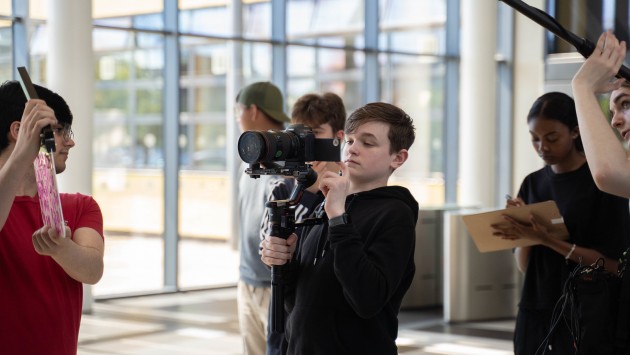 Young people filmmaking