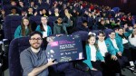A packed audience at the Into Film Festival 2024 launch event in Cardiff.