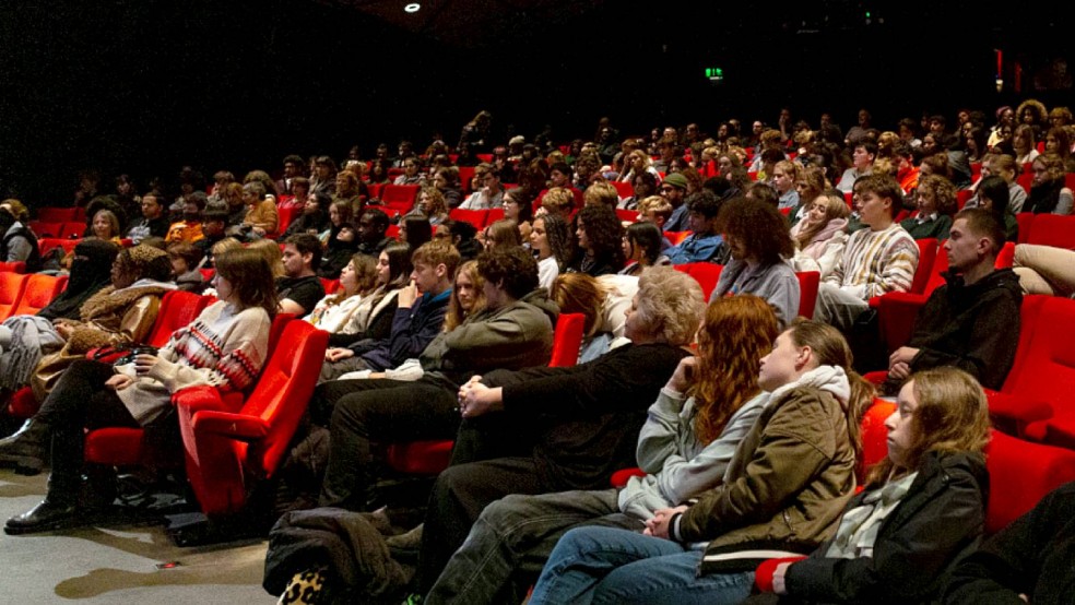 Audience at the Andrea Arnold Q&A at NFT1 at the Into Film Festival 2024