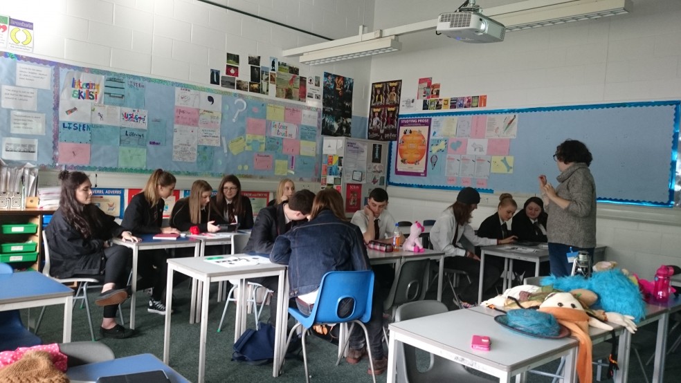 Louise Sedgewick teaching in classroom.