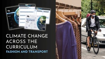 Climate Change Across the Curriculum - Fashion and Transport header