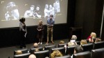 Young filmmakers Claudia and Samuel speak to guests