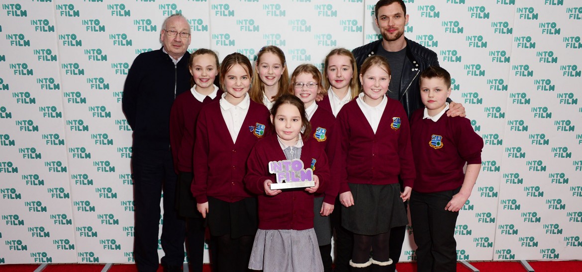 Stratton Primary School at the Into Film Awards with Ed Skrein