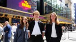 Ones to Watch winner Indi poses with his fellow 'Vacation' filmmakers