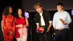 Ones to Watch winners Indi and Michael on stage