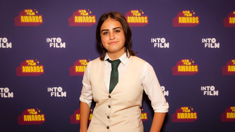 Best Documentary winner Rosie, aged 16, at the Into Film Awards 2025
