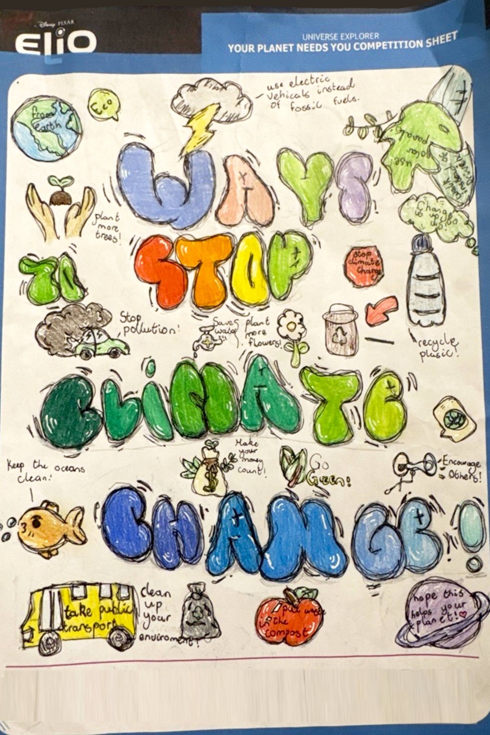 Elio 'Your Planet Needs You' Competition winner