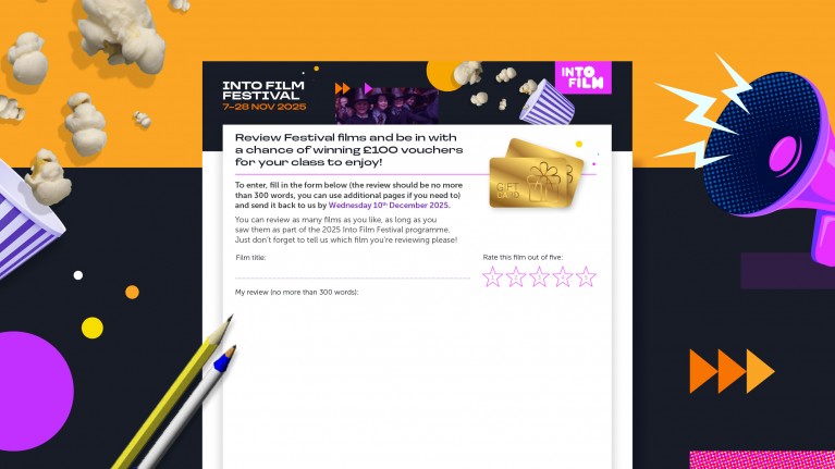 Into Film Festival Review Writing Competition Entry Form (2025)