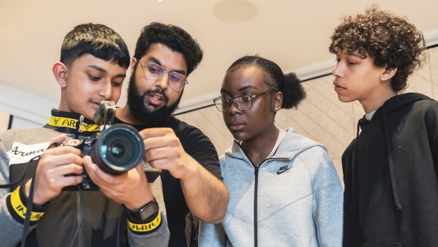 Young people get filmmaking advice at Time to Inspire workshop (2024)
