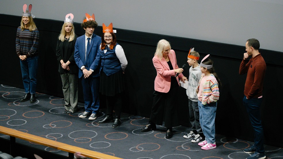Fiona with Young Filmmakers at Zootropolis 2 at the Into Film Festival 2025