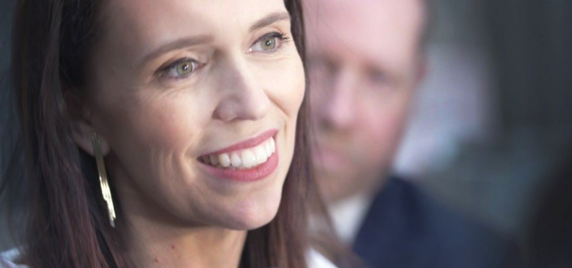 Former Prime Minister of New Zealand Jacinda Arden smiling.