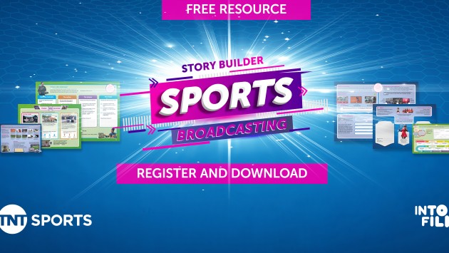 Story Builder: Sports Broadcasting resource - Register and Download header