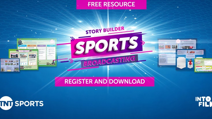 Story Builder: Sports Broadcasting resource - Register and Download header
