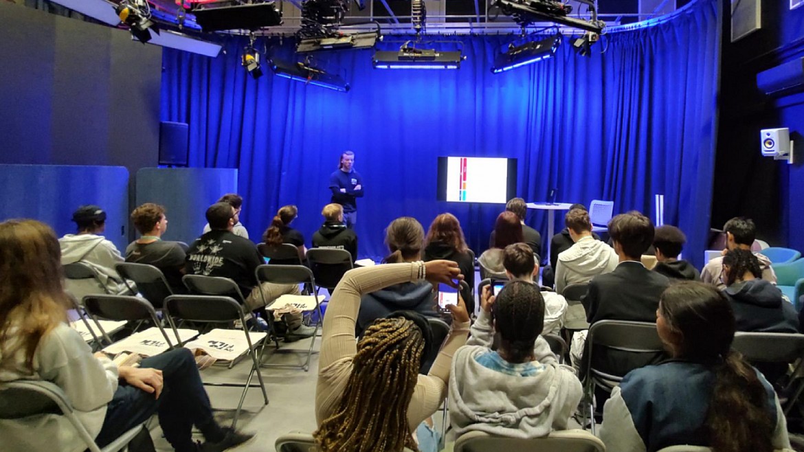 James Everett Masterclass at Barking & Dagenham College in 2025