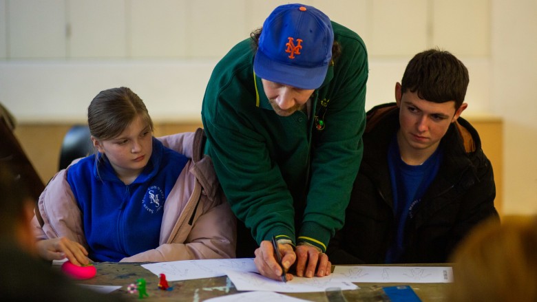 Animator Thomas Knowler demonstrates the art of 2D animation