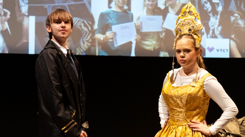 Young people in costume