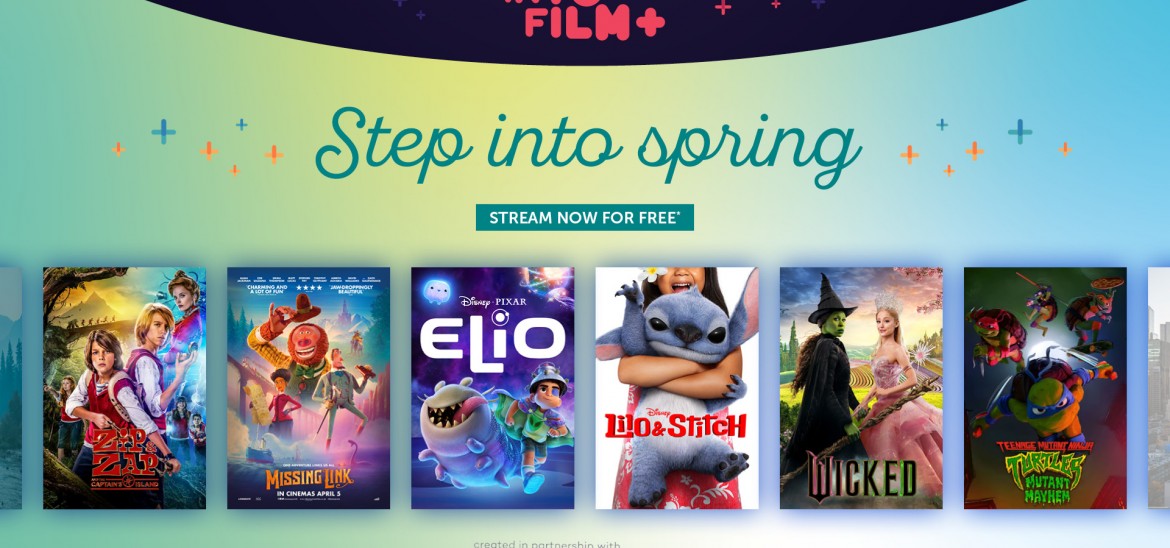 Step Into Spring Into Film+ header 2026