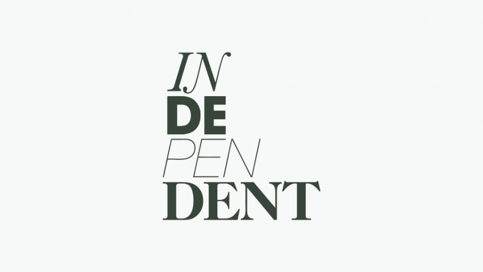 Independent logo - 2026 - grey background