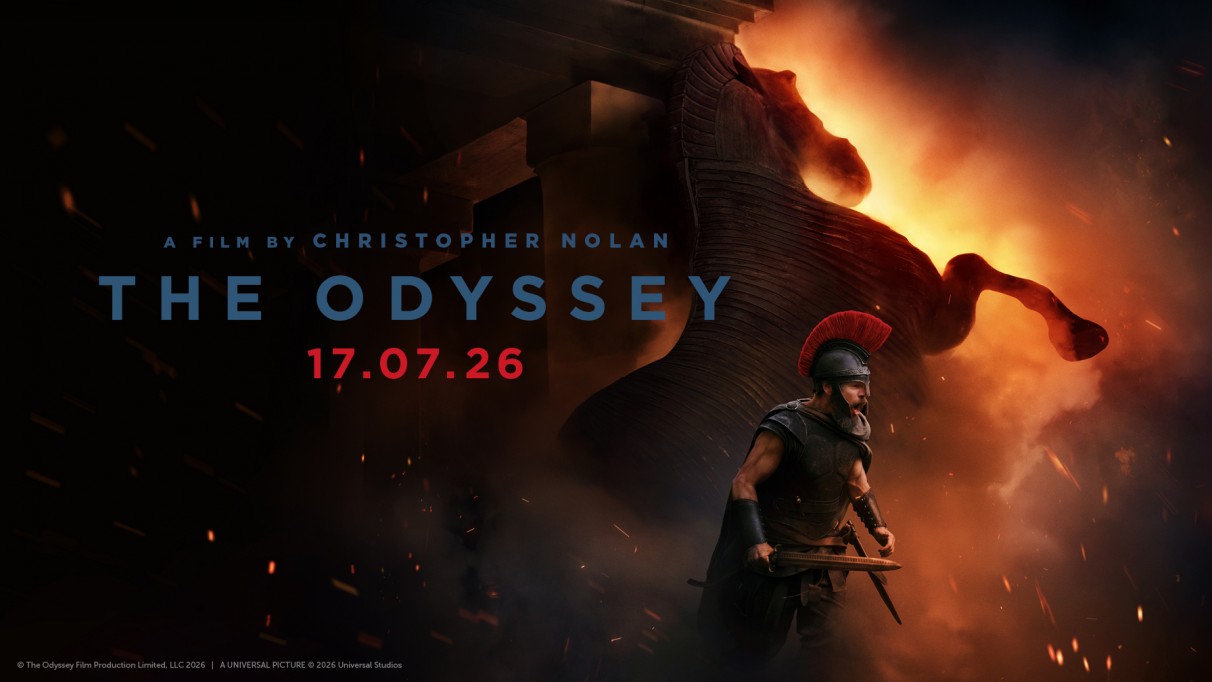 The Odyssey film poster, with 17.07.26 release date.