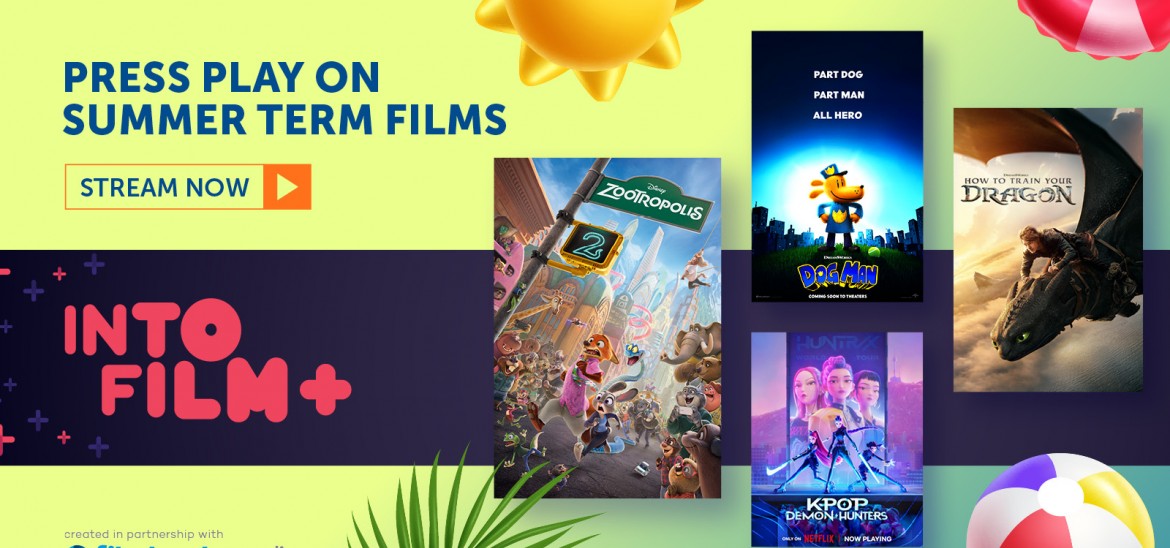 Press Play on Summer Into Film+ Campaign header (2026)