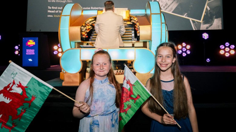 Young people from Caedraw Primary School in Wales