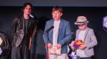 Best Film: 5-11 winners Fletcher and Jude, on stage with actor Harry Collet