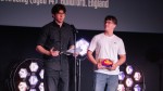 Innovation in Filmmaking winners Alexander and Arseniy on stage