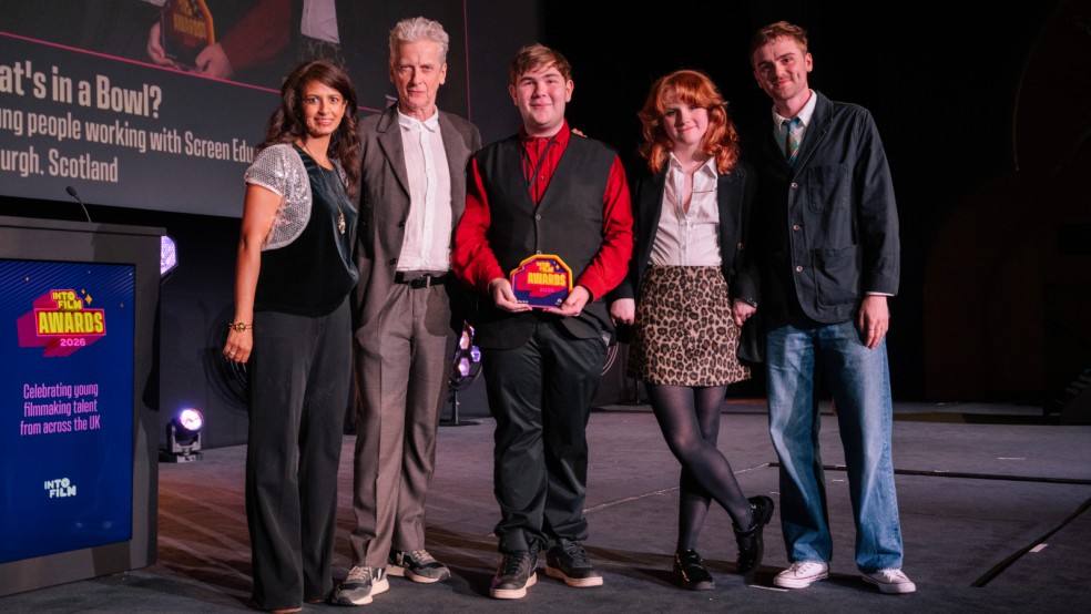 Best Film: 16-19 winners from Screen Education Edinburgh on stage