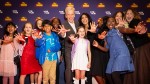 A group pose with actor Peter Capaldi at the Into Film Awards 2026