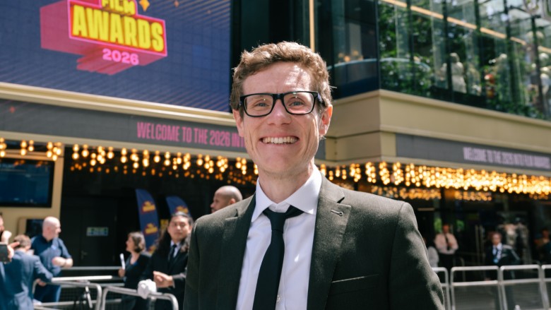 Filmmaking Champion Ash Williams outside the Into Film Awards 2026
