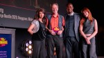 Filmmaking Champion Ben Gregory on stage