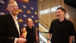 Filmmaking Champions Will Davies and Sophie Barnard with Blake Harrison
