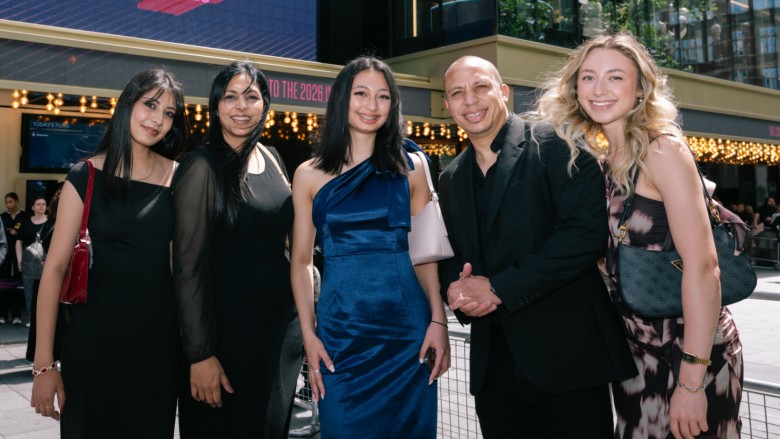 Audience Choice Award winner Venice Lyn-Kew with her family