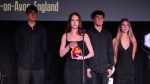 Best Story winners Vlad, Anna, Platon and Yeva on stage at the Into Film Aw
