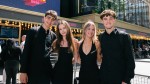 Best Story winners Vlad, Anna, Yeva and Platon outside the Into Film Awards