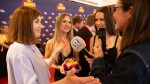 Best Story winners Yeva and Anna being interviewed with Jodie Whittaker